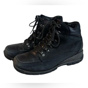 Blondo Women's Alfa Black Leather Winter Boots Size 9.5